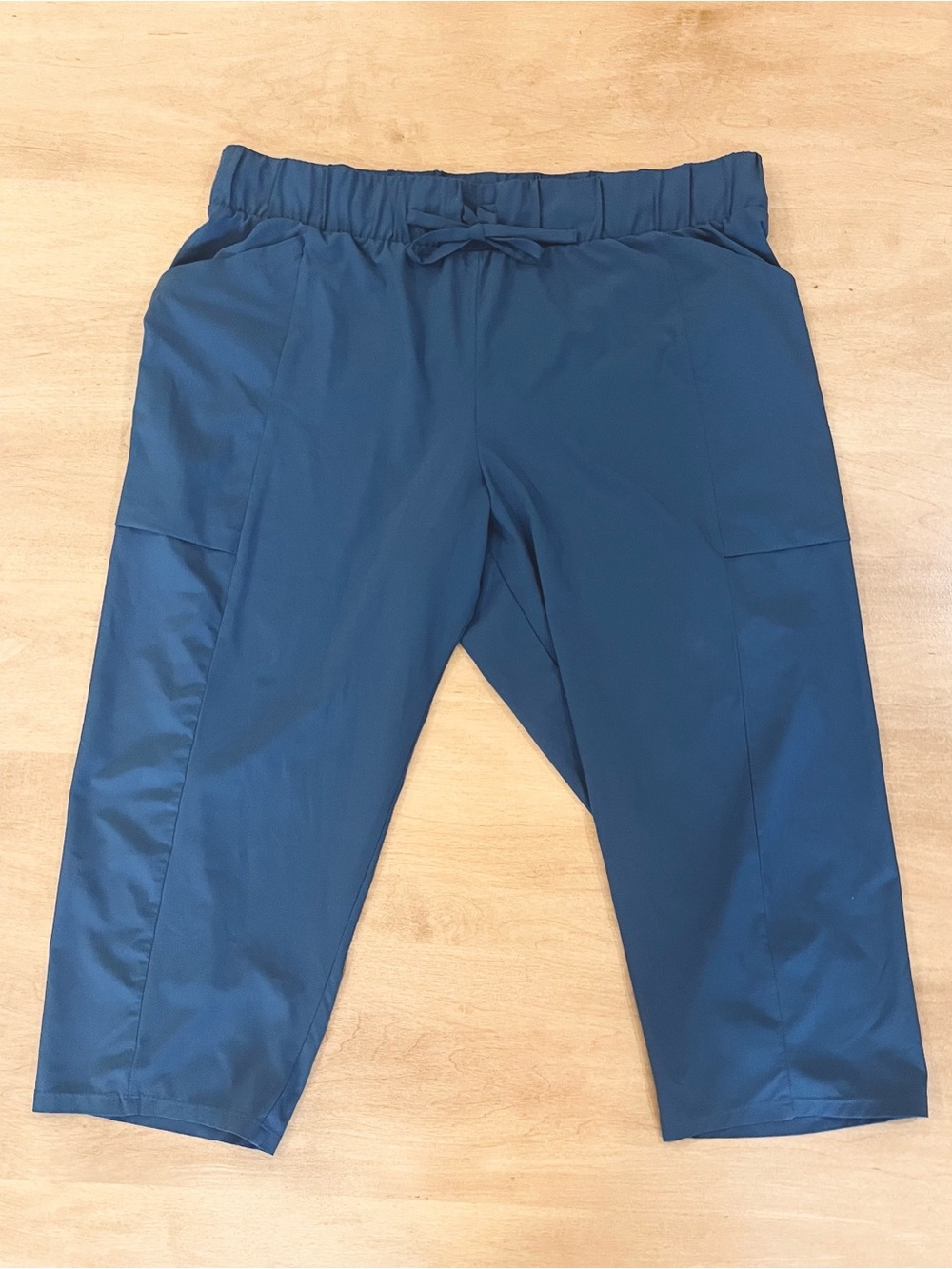 Matte blue high-rise capri by All In Motion